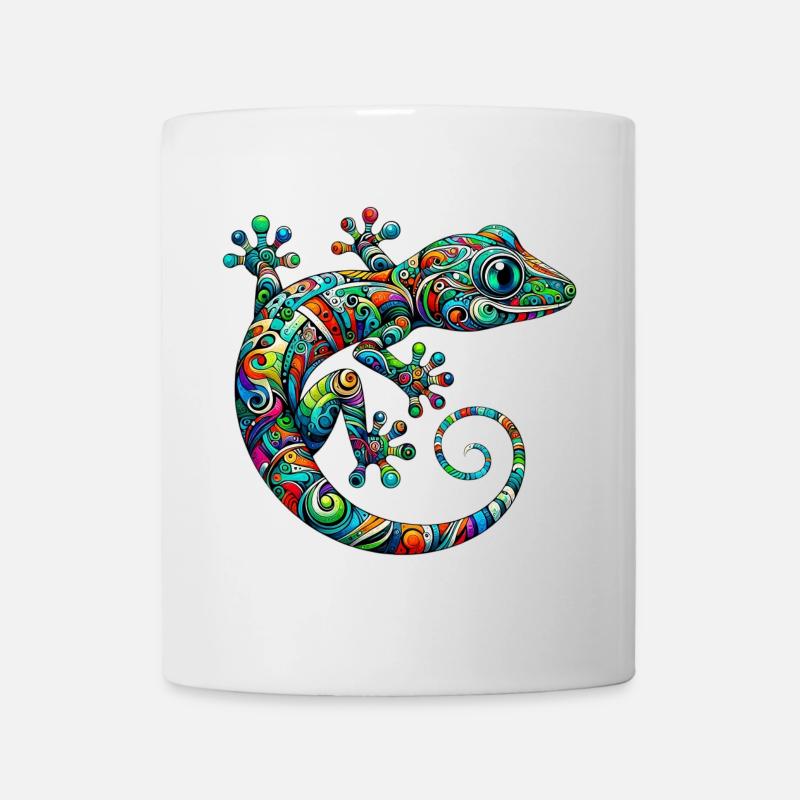 Gecko - Tasse - Weiß