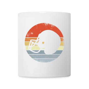 Vintage Football Helm - Tasse - Weiß - Vorne