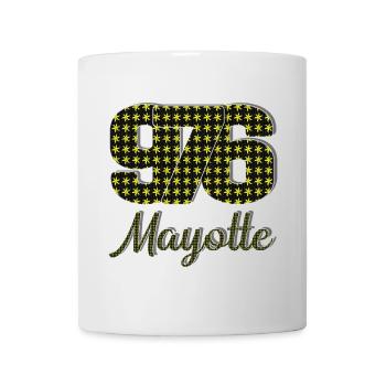 T SHIRT 976 MAYOTTE_Vêtements  - Mug blanc - blanc - Devant