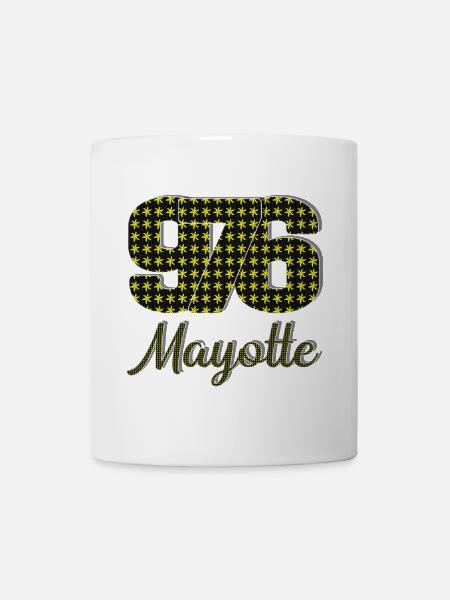 T SHIRT 976 MAYOTTE_Vêtements - Mug blanc - blanc