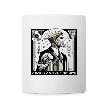 Un papa est le premier ami d’une fille - Mug blanc - blanc - Devant