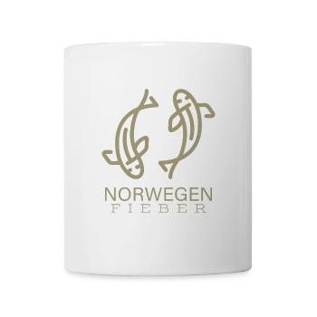 Norwegen Fieber Fischlogo - Tasse - Weiß - Vorne