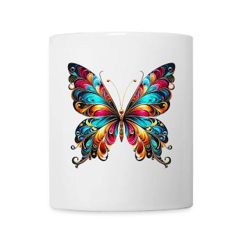 Schmetterling - Tasse - Weiß - Vorne