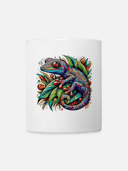 Gecko - Tasse - Weiß