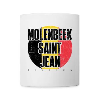 Bold Block Typography with Red Circle - Mug - white - Front
