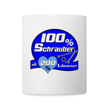 Auto Tuning Schrauber Kult Shirt Leidenschaft (25) - Tasse - Weiß - Vorne