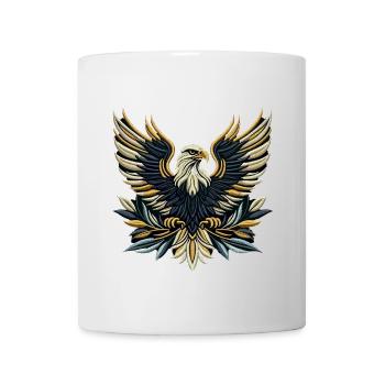 Regal Eagle Wings Embroidered Tee - Mug - white - Front