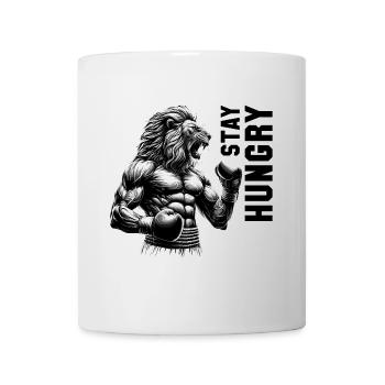Lion rugit rester affamé Boxer combattant cadeau - Mug blanc - blanc - Devant