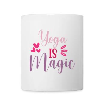 Yoga ist Magie - Tasse - Weiß - Vorne
