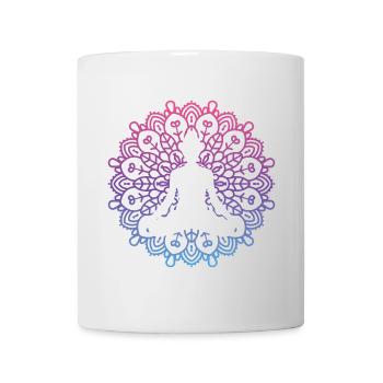 Yoga Mandala - Mug blanc - blanc - Devant