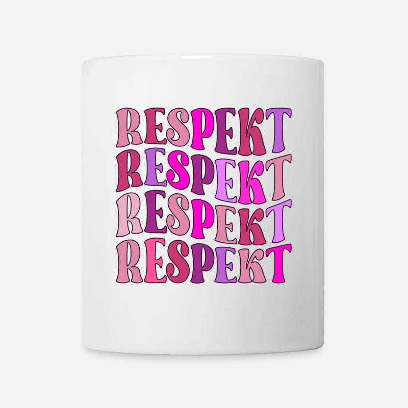 RESPEKT SOLIDARITÄT ZUSAMMENHALT - Tasse - Weiß