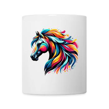 Cheval - Mug blanc - blanc - Devant