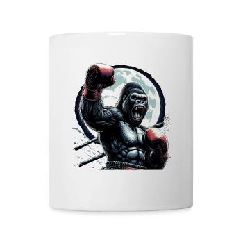 Gorilla Boxer Kämpfer Boxen Mond Geschenk - Tasse - Weiß - Vorne