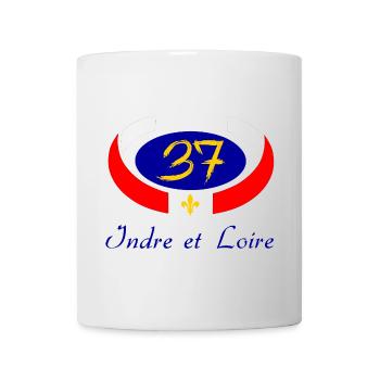 Indre et loire - Mug blanc - blanc - Devant
