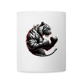 Tiger Boxer Kämpfer Boxen Geschenk - Tasse - Weiß - Vorne