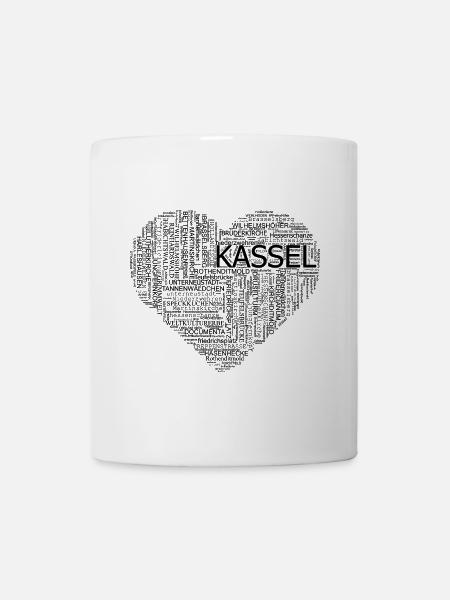 motiv_kassel_herz2 - Tasse - Weiß