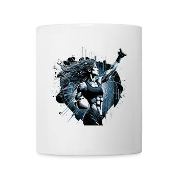 Boxer Woman Victory Pose Boxing Gift - Mug - white - Front