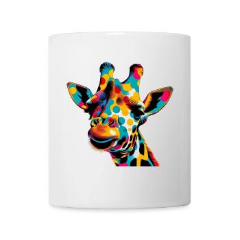 Girafe Pop Art - Mug blanc - blanc - Devant