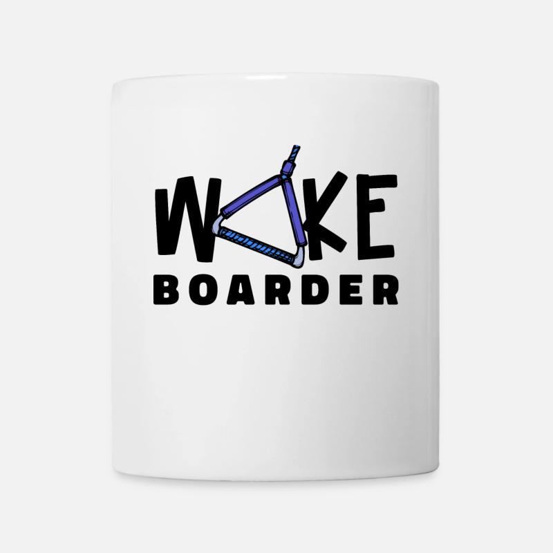 Wakeboard Statement Wasserski Welle Kitesurfer - Tasse - Weiß