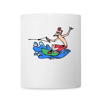 Sports nautiques Wakesurf Wakeboard Stunt Surf - Mug blanc - blanc - Devant