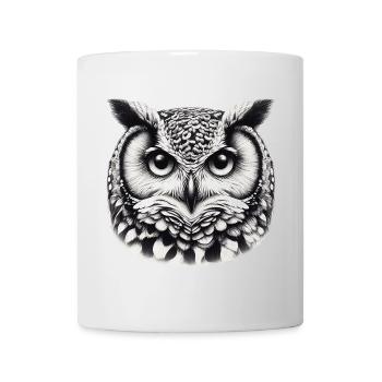 Hibou - Mug blanc - blanc - Devant