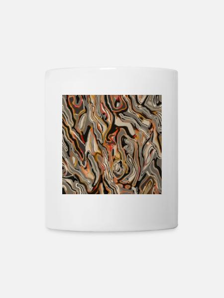 Holz ähnlich - Tasse - Weiß