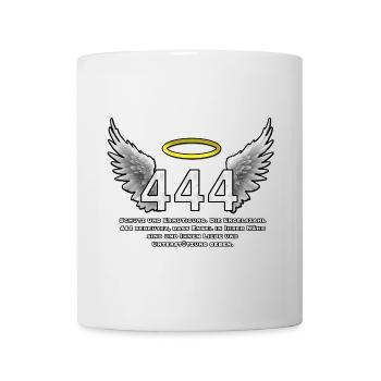 Angel Number 444 Winged Brilliance - Mug - white - Front
