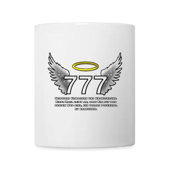 Heilige 777 EngelWings - Tasse - Weiß - Vorne