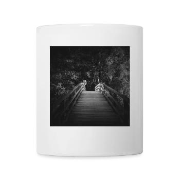 Pont piétonnier Prerow Fischland Darß Poster - Mug blanc - blanc - Devant