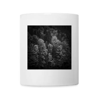 Trees Autumn Bavaria Eibsee Zugspitze Poster - Mug - white - Front