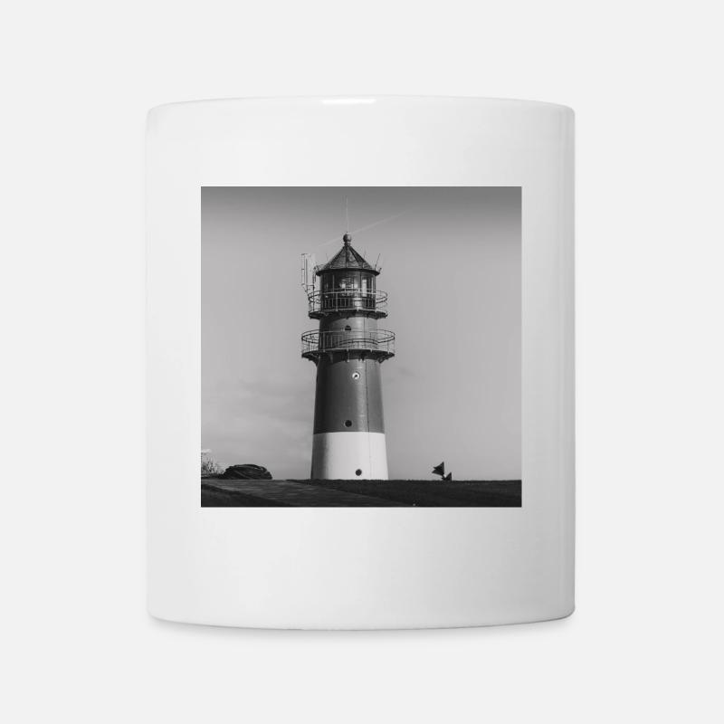 Leuchtturm Büsum Dithmarschen Nordsee Küste Poster - Tasse - Weiß