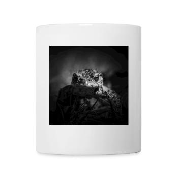 Frosch Amphibien Wirbeltiere Nahaufnahme Poster - Tasse - Weiß - Vorne