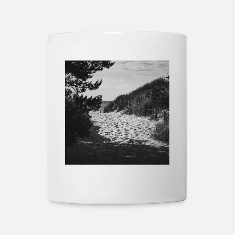 Beach Access West Beach Prerow Baltic Sea Darß Poster - Mug - white