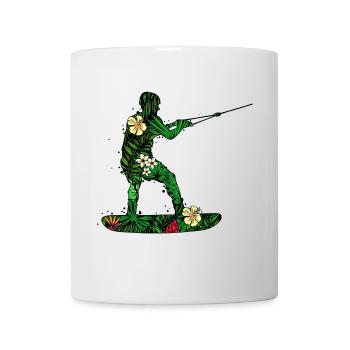 Wakesurf Wakeboard Surf Kitesurfer Planche de surf - Mug blanc - blanc - Devant