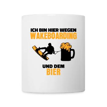 Sports nautiques Wakesurf Déclaration Wakeboard Surf - Mug blanc - blanc - Devant