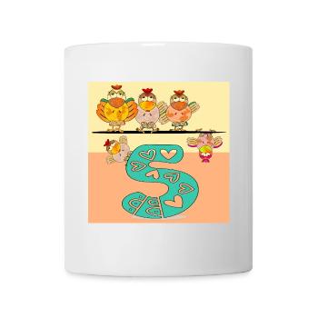 5. Children's Birthday Party - Chicken Coop Chickens - Mug - white - Front