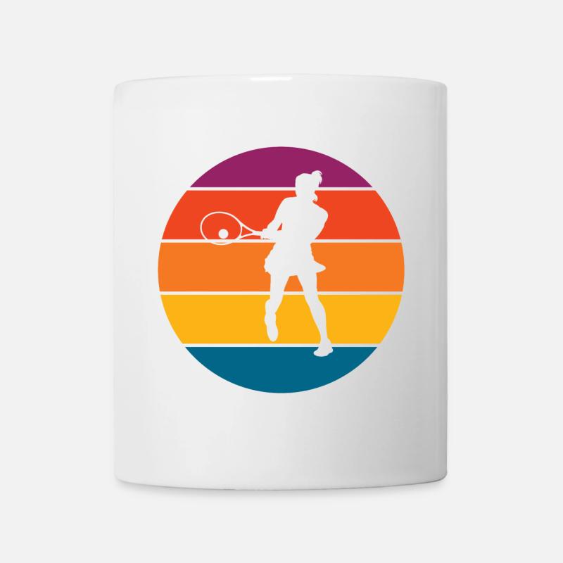 Tennis - Tasse - Weiß