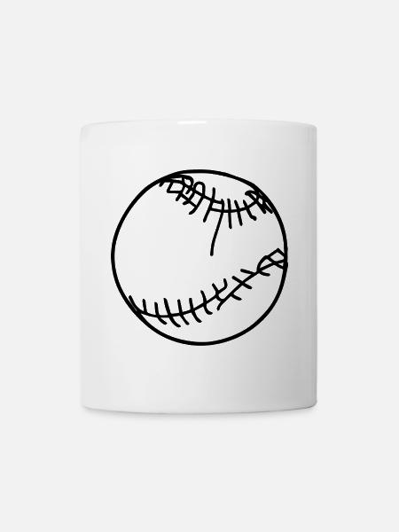 Baseball Ball - Tasse - Weiß