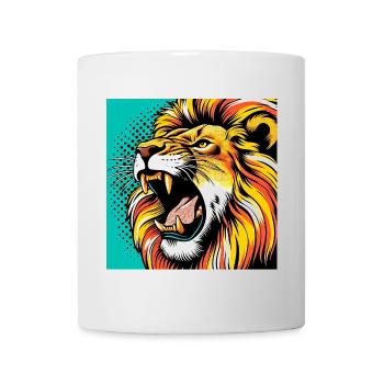 Lion Pop Art - Mug - white - Front