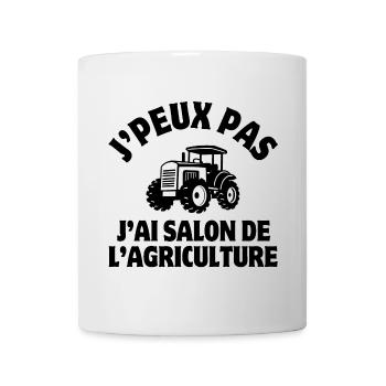 salon de l'agriculture, agriculteur, agricultrice - Mug blanc - blanc - Devant