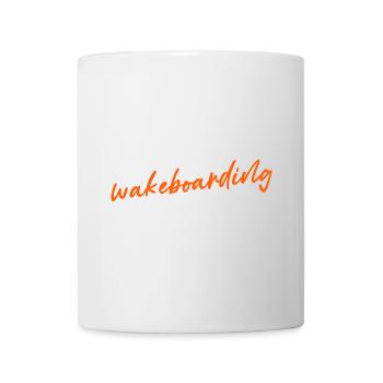 Wassersport Wakesurfen Surfboard Wakeboard Spruch - Tasse - Weiß - Vorne