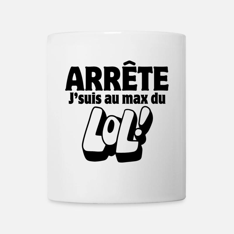 blague drôle, blagueur, faire des blagues, LOL - Mug blanc - blanc