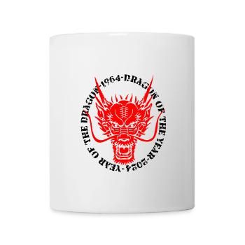 Red Dragon 1964-2024 - Tasse - Weiß - Vorne