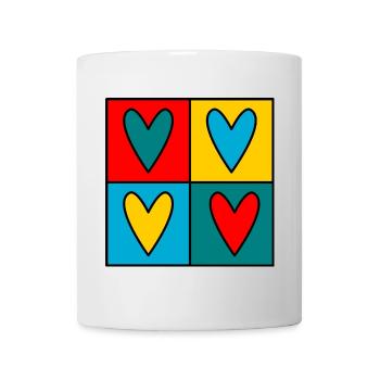 VALENTINE'S DAY. Bachelorette party. I LOVE YOU. I LOVE YOU. LOVE - Mug - white - Front