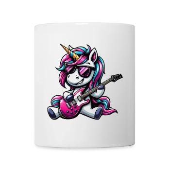 Rock & Metal Licorne guitariste Band Design - Mug blanc - blanc - Devant