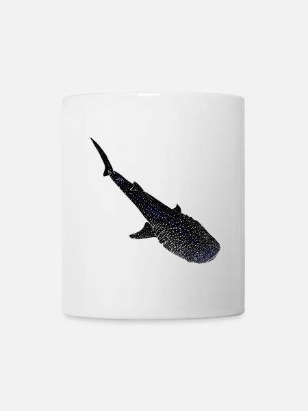 Walhai Leuchtende Silhouette - Tasse - Weiß