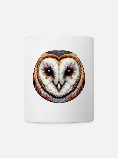 Chouette effraie - Mug blanc - blanc