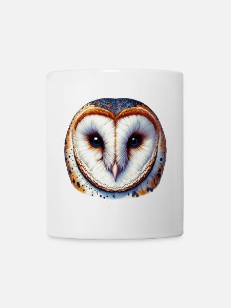 Chouette effraie - Mug blanc - blanc