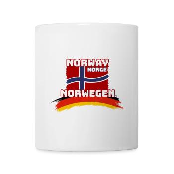 Norwegen Flagenkunst Tribut - Tasse - Weiß - Vorne