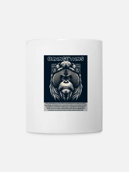 Orangs-outans - Mug blanc - blanc